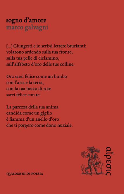 Sogno d'amore - Marco Galvagni - copertina