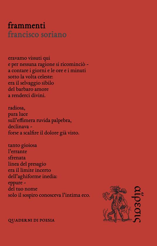 Frammenti - Francisco Soriano - copertina