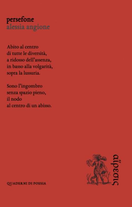 Persefone - Alessia Angione - copertina