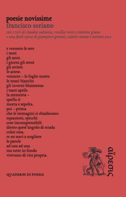 Poesie novissime - Francisco Soriano - copertina