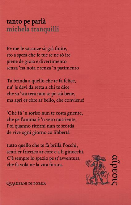 Tanto per parlà - Michela Tranquilli - copertina