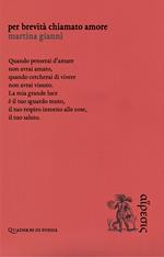 Per brevità chiamato amore