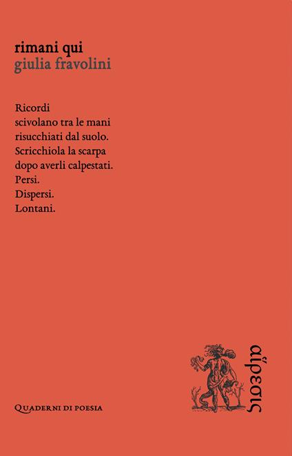 Rimani qui - Giulia Fravolini - copertina