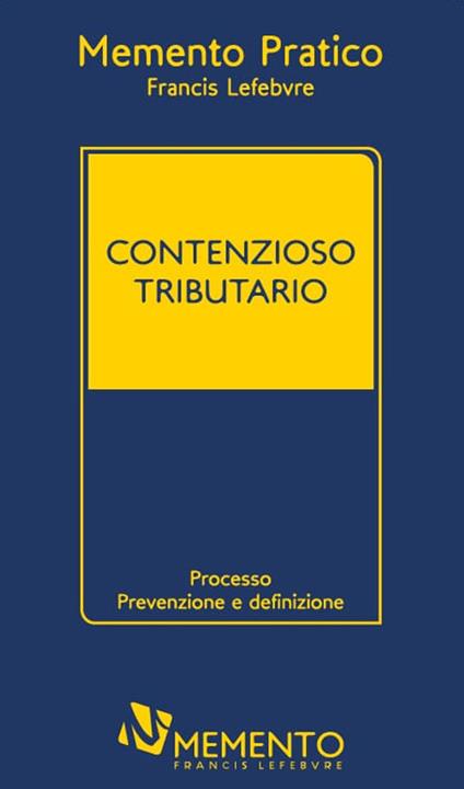 Memento contenzioso tributario 2018 - copertina