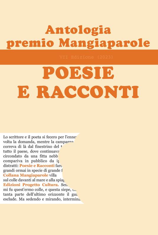 Antologia del premio Mangiaparole 2023. Poesie e Racconti - copertina