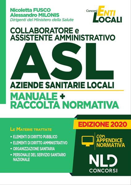 Collaboratore e assistente amministrativo ASL Aziende Sanitarie Locali. Quiz commentati per la preparazione al concorso - copertina