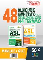 Kit Concorso 48 Collaboratori Amministrativi ctg D ASL N4 Teramo. Manuale + Quiz