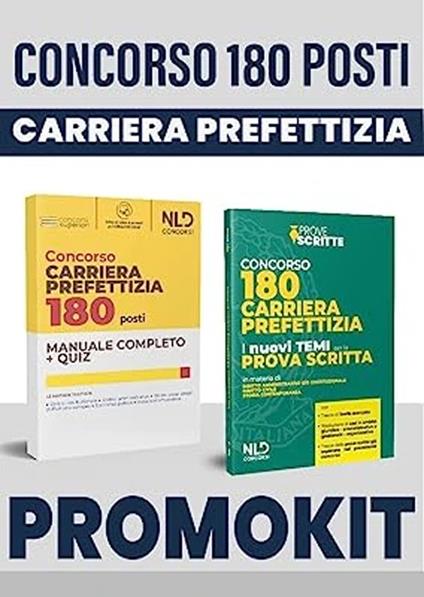 Concorso 180 posti carriera prefettizia. Manuale prova preselettiva + temi prova scritta. Con espansione online - copertina