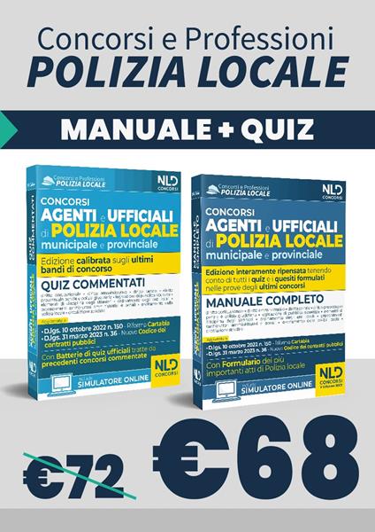 Concorso agenti e ufficiali di Polizia locale municipale e provinciale. Manuale completo-Concorso agenti e ufficiali di Polizia locale municipale e provinciale. Quiz commentati - copertina