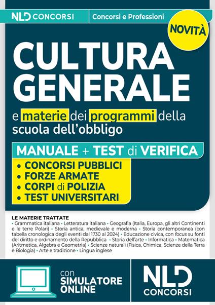 Manuale di cultura generale per tutti i concorsi. Teoria + Quiz - copertina