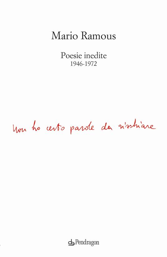 Poesie inedite 1946-1972 - Mario Ramous - copertina