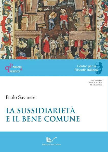 La sussidiarietà e il bene comune - Paolo Savarese - copertina
