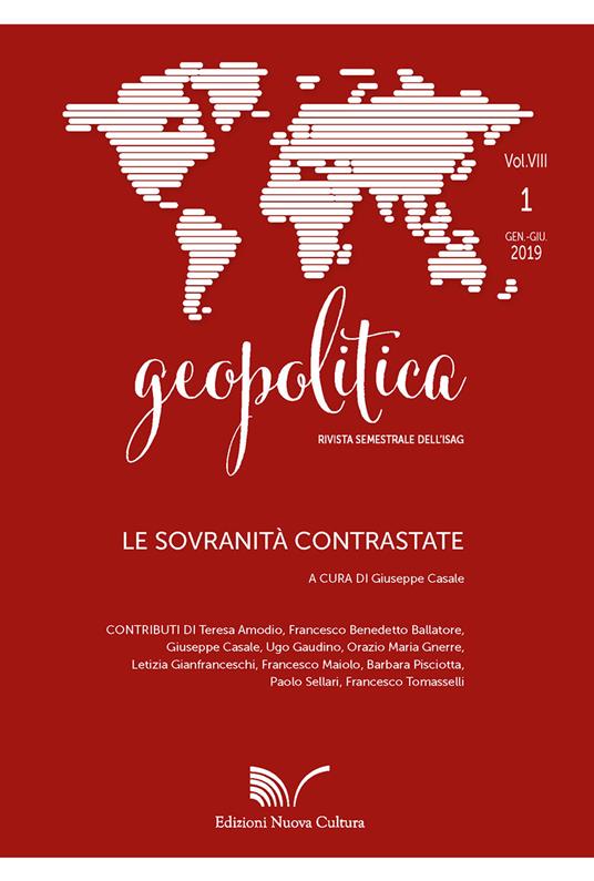 Geopolitica (2019). Vol. 1: sovranità contrastate, Le. - copertina