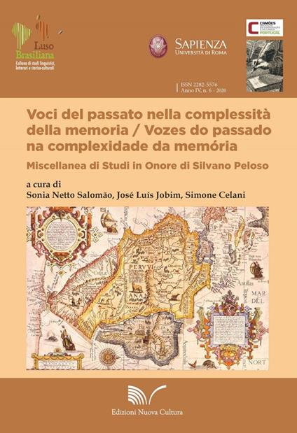 Voci del passato nella compessità della memoria. Miscellanea di studi in onore di Silvano Peloso. Ediz. italiana e portoghese - copertina