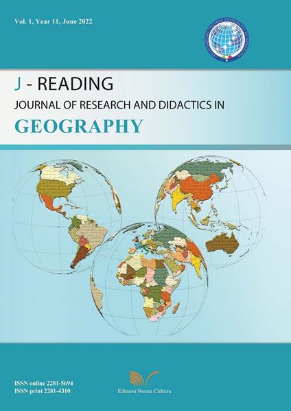 J-Reading. Journal of research and didactics in geography (2022). Vol. 1 - copertina