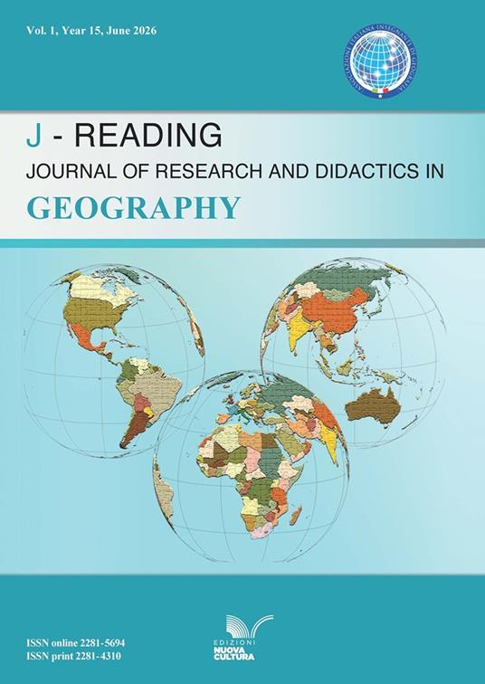 J-Reading. Journal of research and didactics in geography (2026). Vol. 1 - copertina