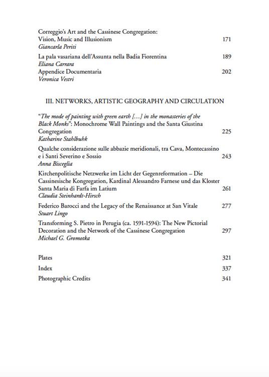 The network of cassinese arts in Renaissance Italy - 4