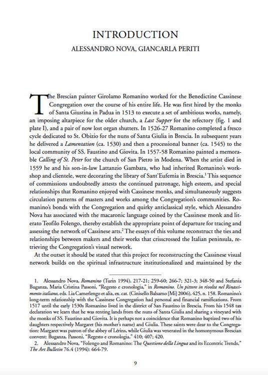 The network of cassinese arts in Renaissance Italy - 5