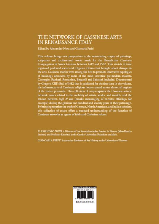 The network of cassinese arts in Renaissance Italy - 13