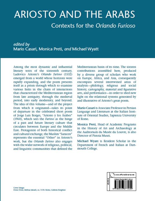 Ariosto and the Arabs. Context for the «Orlando Furioso» - Mario Casari,Monica Preti,Micheal Wyatt - 12
