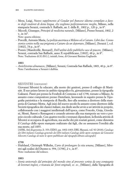 Tra Rivoluzione e Risorgimento. Repertorio delle opere stampate a Milano (1796-1848) - 8