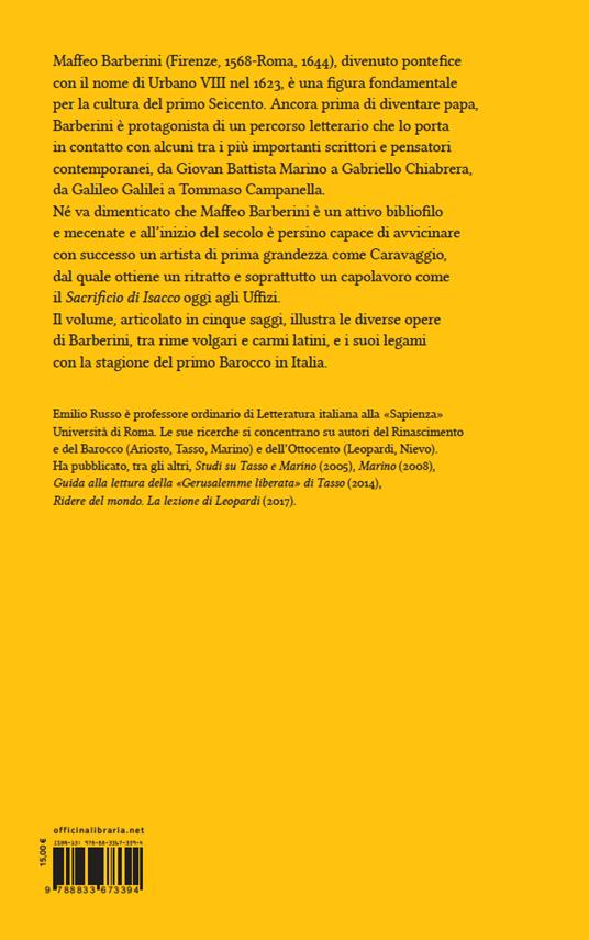 Un papa poeta. Maffeo Barberini e la cultura di primo Seicento - 15