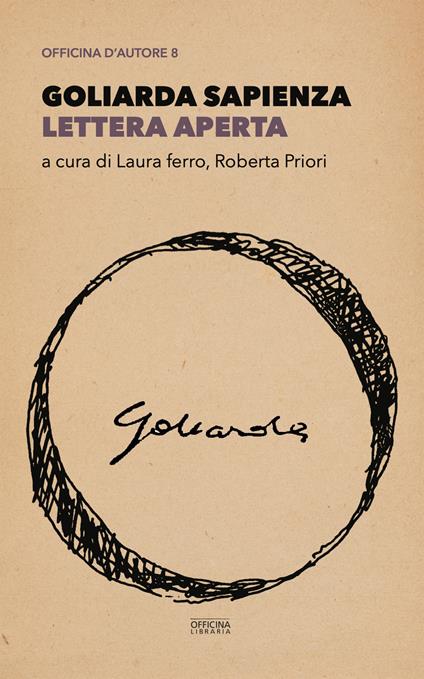 Lettera aperta - Goliarda Sapienza - copertina
