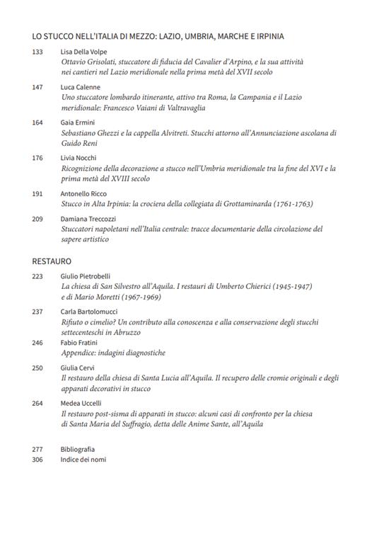 La decorazione a stucco nell’«Italia di Mezzo» (XVI-XIX secolo). Marginalità, confini, circolazione - Tancredi Farina,Luca Pezzuto,Serena Quagliaroli - 3