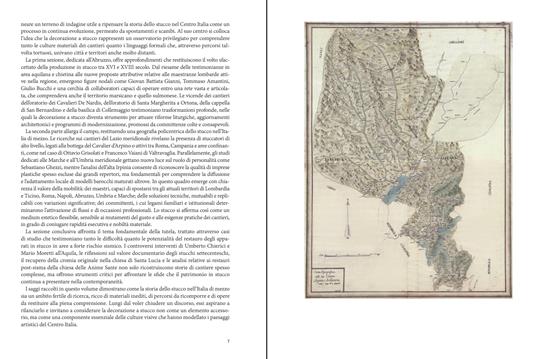 La decorazione a stucco nell’«Italia di Mezzo» (XVI-XIX secolo). Marginalità, confini, circolazione - Tancredi Farina,Luca Pezzuto,Serena Quagliaroli - 5