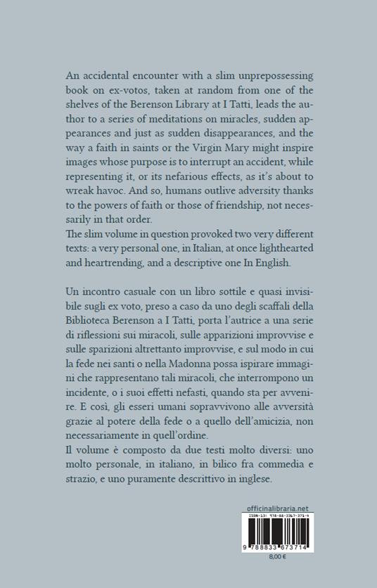 Ex-voto for I Tatti: «Caught by Uneasiness During a Serenade»-Ex voto per i Tatti: «Preso da malore durante una serenata». Ediz. bilingue - Gini Alhadeff - 8