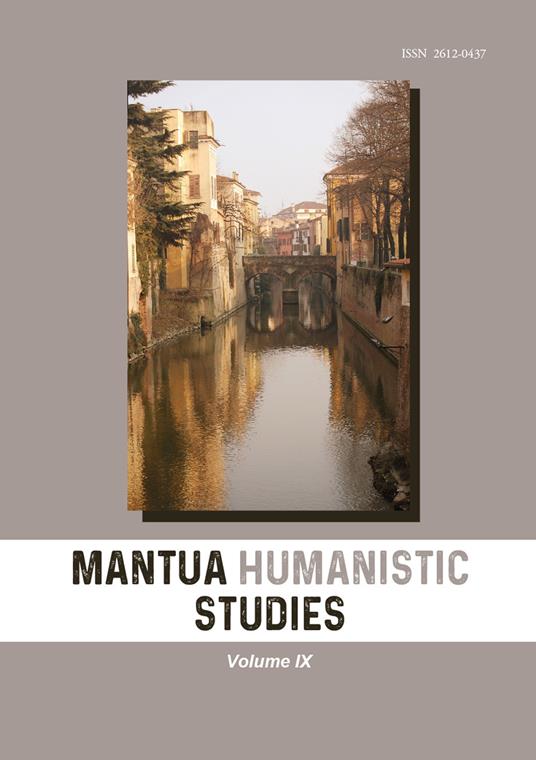Mantua humanistic studies. Vol. 9 - copertina