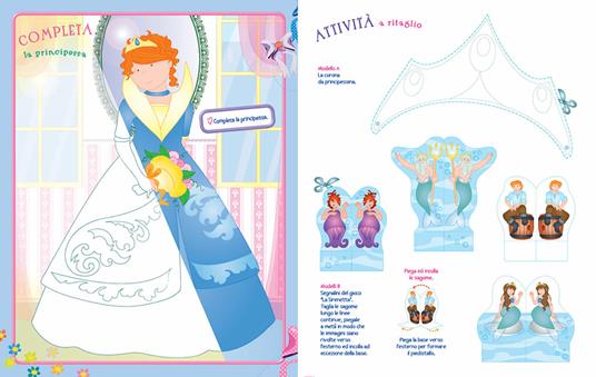 Fare giocare con le principesse. Con adesivi. Ediz. a colori. Con 6 pennarelli - Roberta Fanti - 4