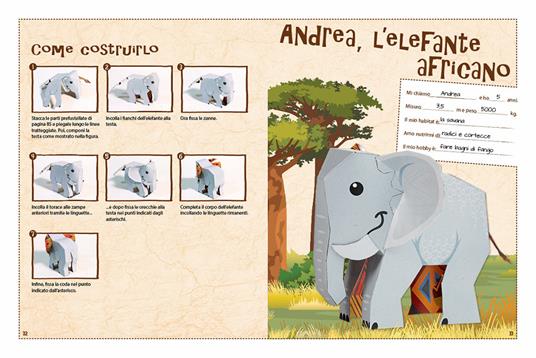 Animali di carta. Crea 24 animali in 3D - Patrick Krämer - 2