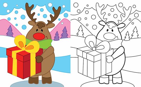 È Natale. Gioca con gli stickers, colora e impara. Con adesivi - 4