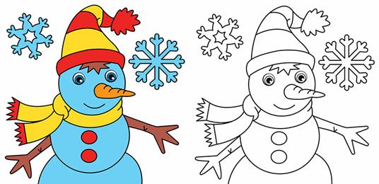 Colorare a Natale con i pennarelli magici. Con 4 pennarelli magici - 4