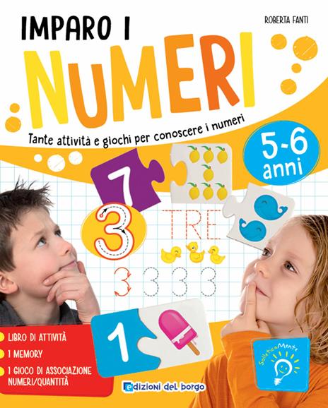 Imparo i numeri. Tante attività e giochi per conoscere i numeri - Roberta Fanti - copertina