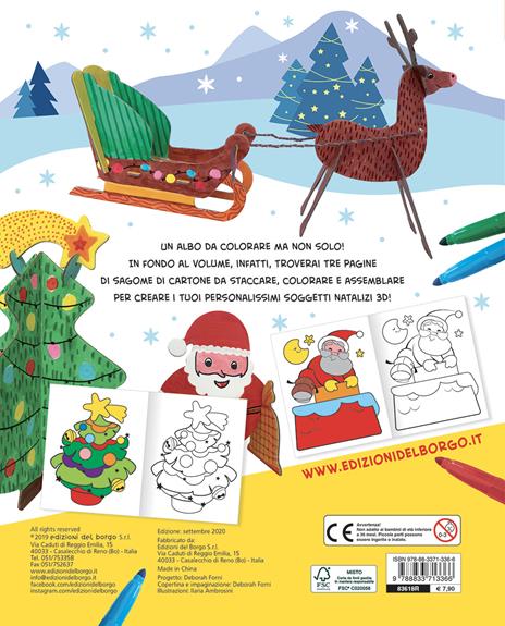 Natale. Colorare in 3D. Tante pagine da colorare e soggetti da costruire. Ediz. a colori - Roberta Fanti - 5