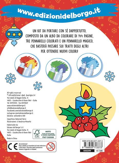 Colorare a Natale con i pennarelli magici. Ediz. a colori. Con 4 pennarelli magici - 5