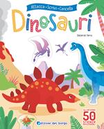 Dinosauri. Attacca scrivi cancella. Con adesivi. Ediz. a colori. Con pennarello cancellabile