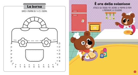 La mia giornata. Gioca, colora e impara con gli sticker. Con adesivi. Ediz. a colori - 3