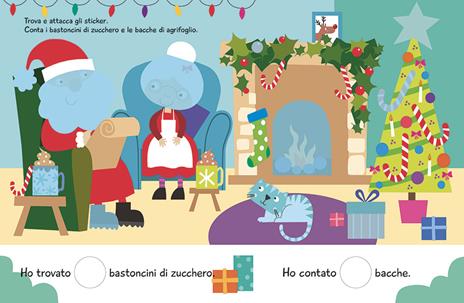 Natale. Grandi stickers. Con adesivi. Ediz. a colori - Jayne Scholfield - 3