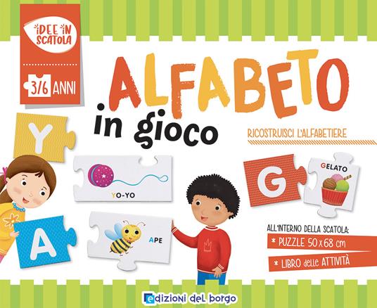 L'alfabeto in gioco. Ediz. a colori. Con puzzle autocorrettivo - Roberta Fanti - copertina