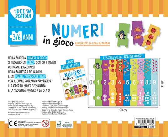 Numeri in gioco. Ediz. a colori. Con puzzle autocorrettivo - Roberta Fanti - 2