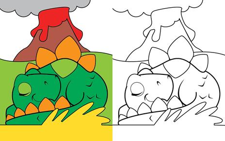 Dinosauri. Colorare in 3D. Ediz. a colori - Roberta Fanti - 2