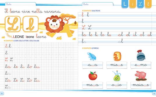 Il quaderno del corsivo. Vocali, consonanti, sillabe. Ediz. a colori - Roberta Fanti - 2