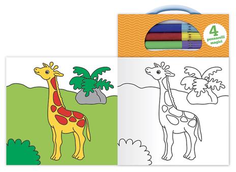 In vacanza. Colora con i pennarelli magici. Ediz. a colori. Con 4 pennarelli - Deborah Forni - 2