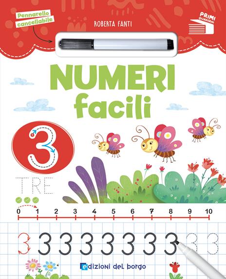 Numeri facili. Con pennarello concellabile - Roberta Fanti - copertina