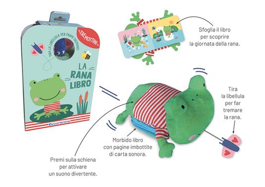 La ranalibro. Tremottini. Ediz. a colori. Con pupazzo - 3