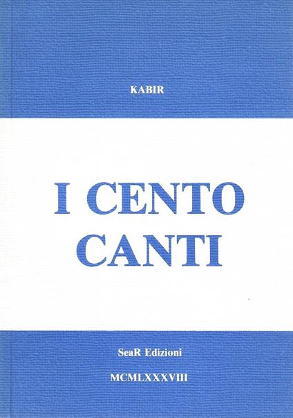 I cento canti - Kabir - copertina