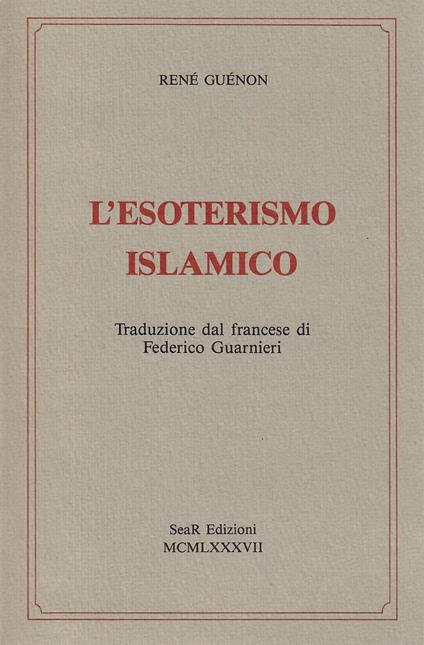 L'esoterismo islamico - René Guénon - copertina